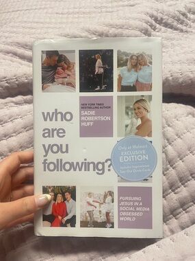 Who Are You Following? by Sadie Robertson Huff - White & Lavender Cover